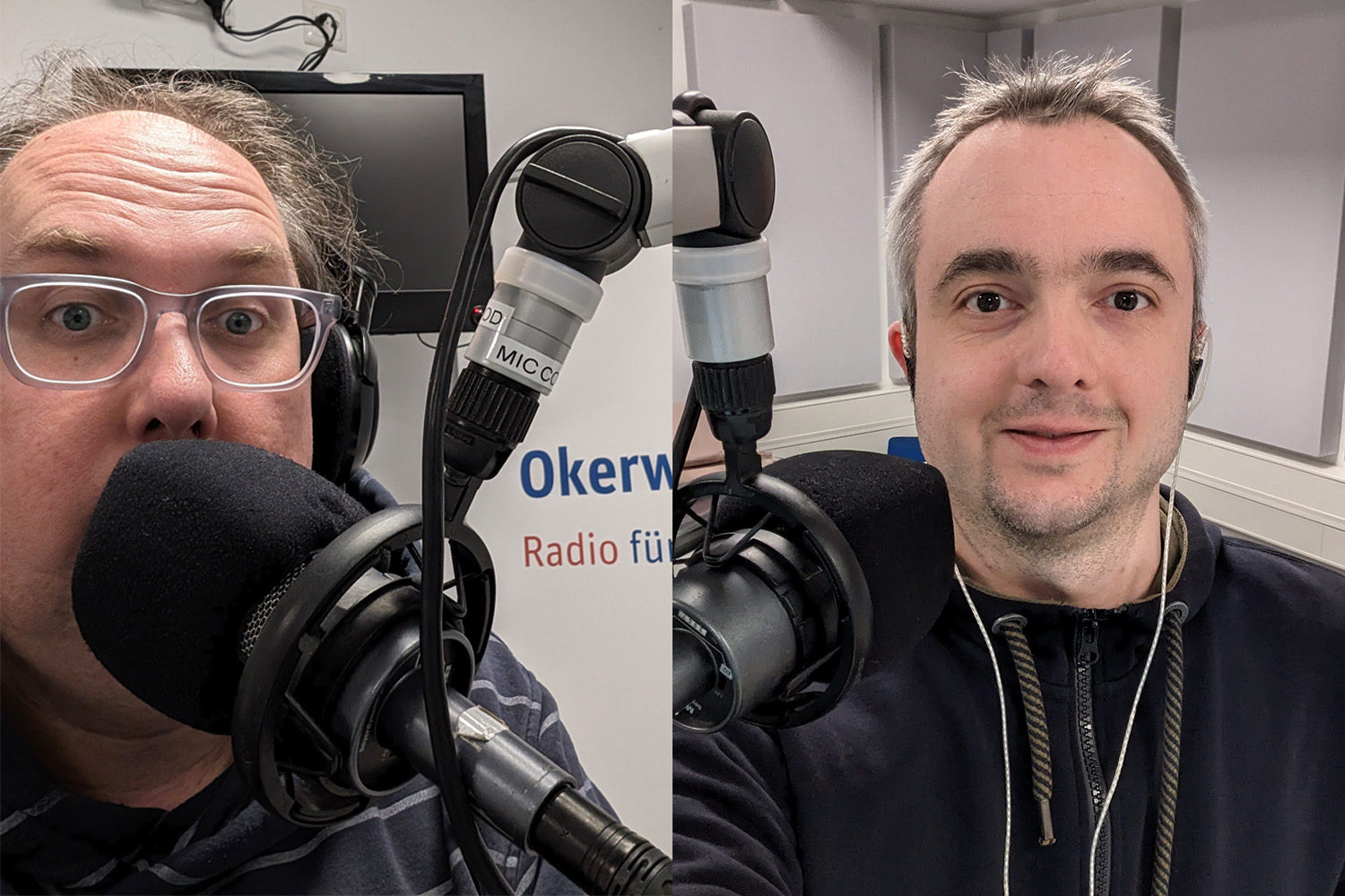 Logbuch Digitalien 86 Markus Hörster und Christian Cordes bei Radio Okerwelle in Braunschweig